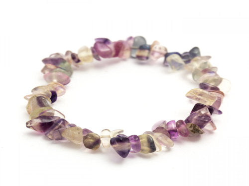 Fluorite chip bracelet