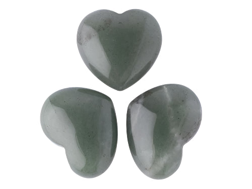 green aventurine mini heart