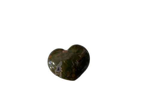 leopardskin jasper heart