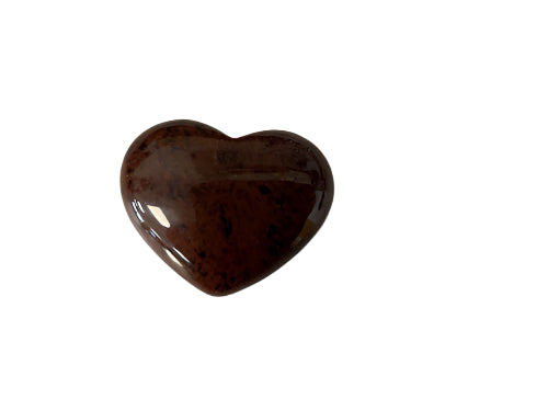 mahogany obsidian heart