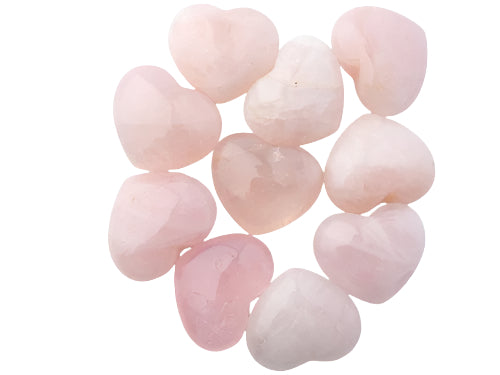 rose quartz mini heart