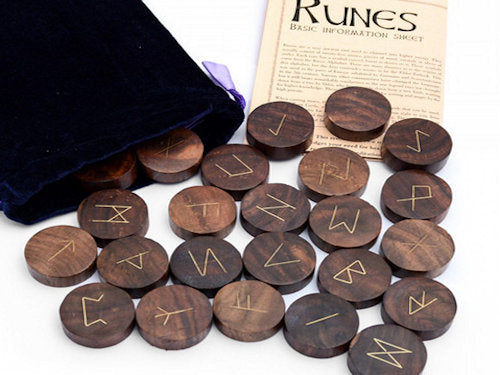 wooden runes