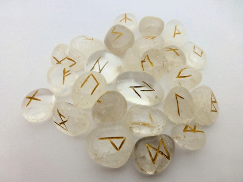 Rock Crystal Rune Stones