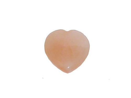 Rose Quartz Healing Crystal Puff Heart Pendant