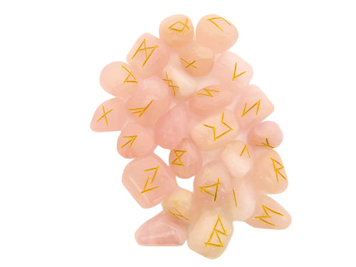 Rose Quartz Rune Stones